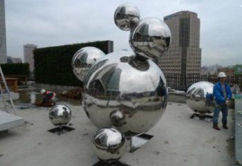 原子球雕塑精選，廣場系列，不銹鋼原子球雕塑承接