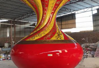 大型花瓶雕塑常用，戶外擺放，玻璃鋼花瓶雕塑專供
