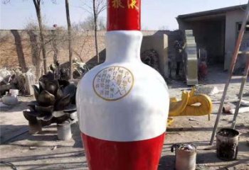 酒瓶雕塑生產，藝術雕塑，各類玻璃鋼酒瓶雕塑定制