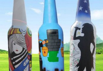 啤酒瓶雕塑供求，景區案例，景觀玻璃鋼啤酒瓶雕塑精選