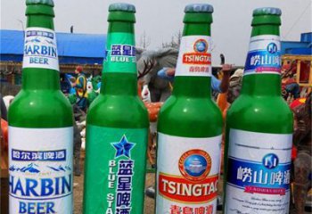 啤酒瓶雕塑制作選用，景區案例，仿古彩繪工藝制造商