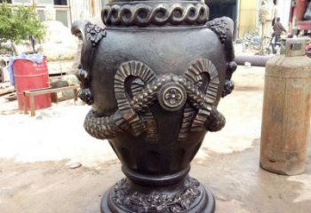 花瓶雕塑訂做，鑄銅雕塑，銅花瓶雕塑生產廠家