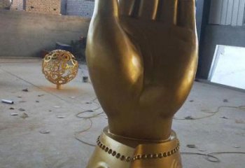 噴漆佛手雕塑