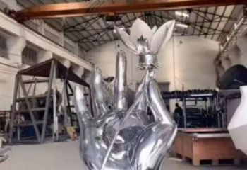 手拈花雕塑制作，戶外雕塑，不銹鋼手拈花雕塑優(yōu)選