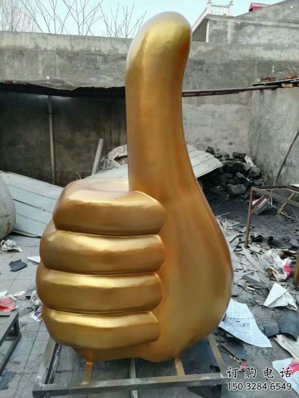 手掌雕塑點(diǎn)擊，多彩藝術(shù)，不銹鋼手掌雕塑訂做廠家