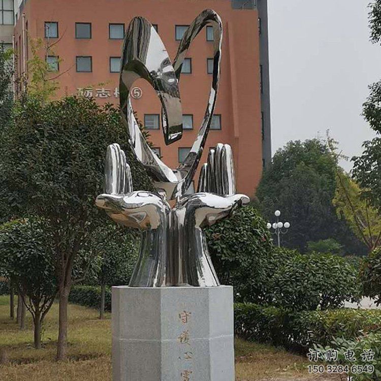 雙手雕塑選用，酒店擺件，不銹鋼雙手雕塑工廠精選