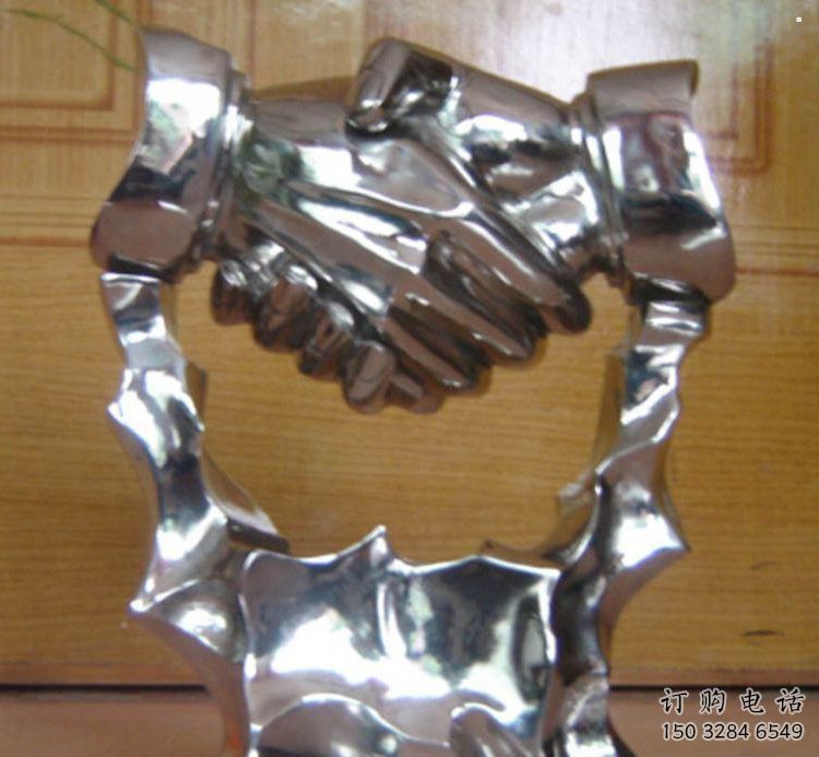 握手雕塑承接，噴泉雕塑，不銹鋼握手雕塑優價