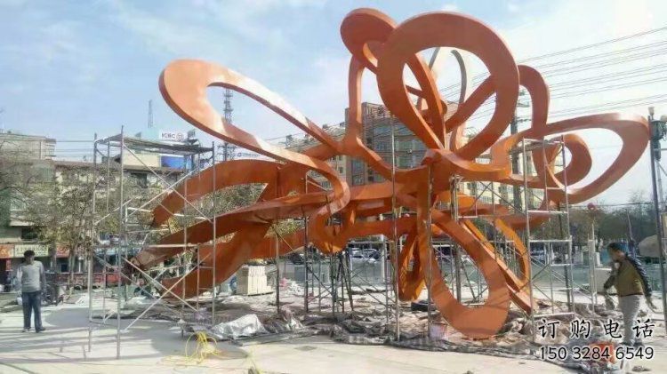 鏤空樹雕塑定做，城區(qū)小品，烤漆鏤空樹雕塑廠家