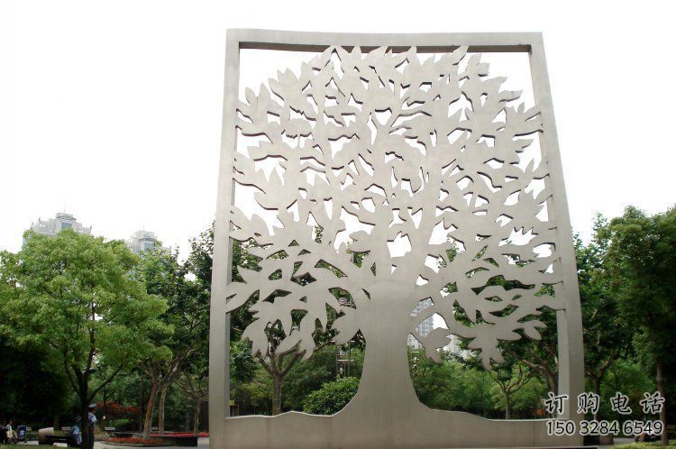 鏤空樹雕塑優(yōu)選，城市裝飾，鏤空剪紙樹雕塑廠