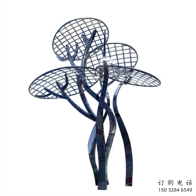 蘑菇樹雕塑廠家，標識雕塑，鏤空蘑菇樹雕塑供給