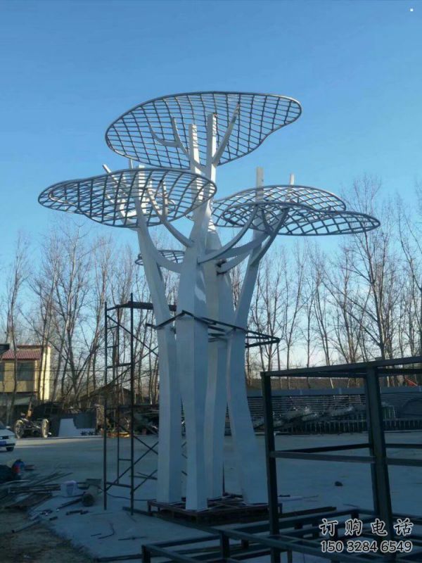 蘑菇樹雕塑生產(chǎn)，公園雕塑，鏤空蘑菇樹雕塑標(biāo)準(zhǔn)廠家