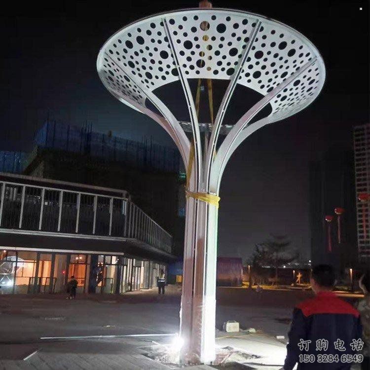傘樹雕塑定價，景觀雕塑，園林鏤空傘樹雕塑廠家
