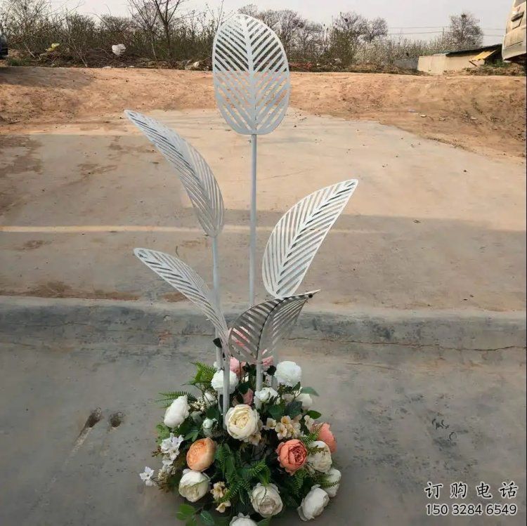 芭蕉葉雕塑供求，美陳雕塑，不銹鋼芭蕉葉雕塑制造