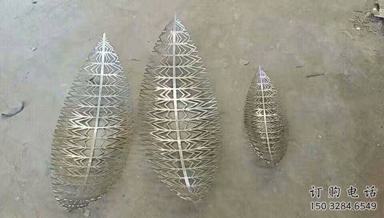鏤空樹葉雕塑生產，街道標識，鏡面鏤空樹葉雕塑供應