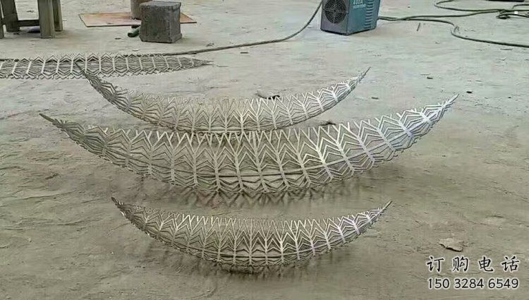 鏤空樹葉雕塑生產，戶外擺放，鏡面鏤空樹葉雕塑精選