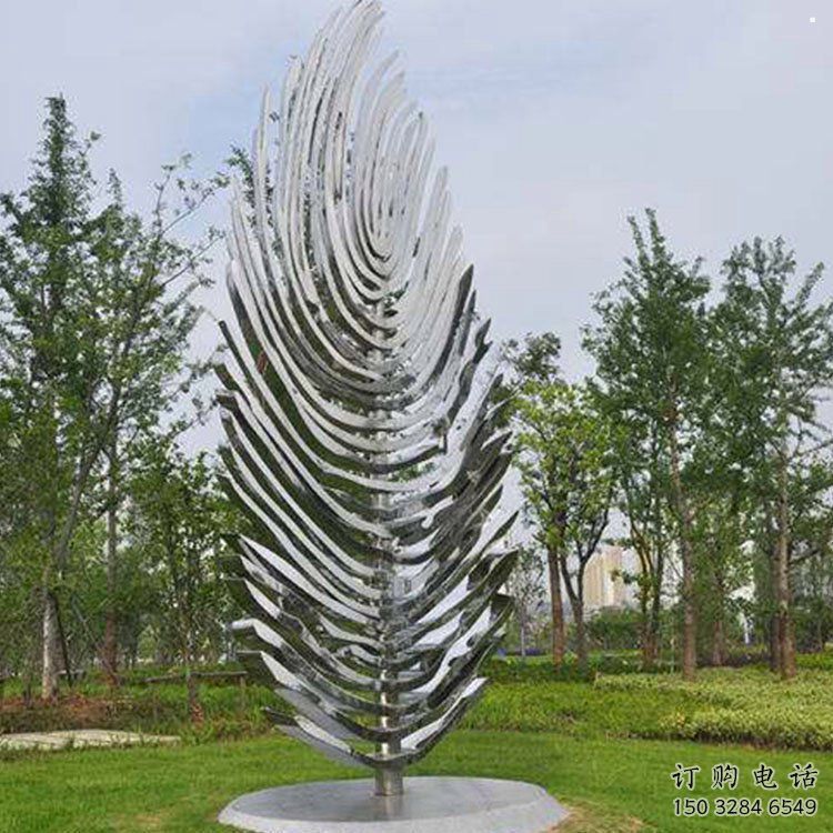 樹葉雕塑標準，景觀雕塑，不銹鋼鏡面樹葉雕塑提供