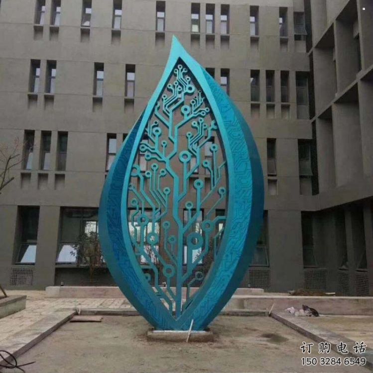 樹葉雕塑制作，景區雕塑，不銹鋼烤漆樹葉雕塑精選