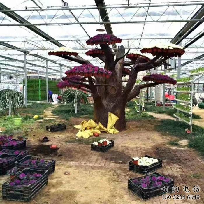 仿真樹雕塑廠，中式工藝，玻璃鋼仿真樹雕塑生產商