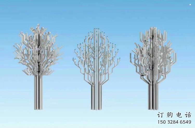 風鈴樹雕塑生產，公園小品，不銹鋼風鈴樹雕塑廠家指用
