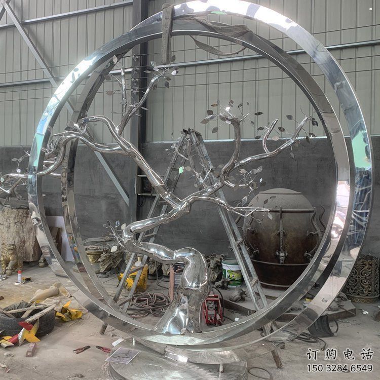 梅花樹雕塑預定，鍛造工藝，不銹鋼梅花樹雕塑指用