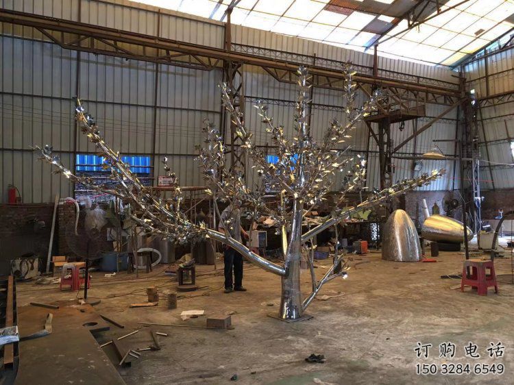 楓樹(shù)雕塑優(yōu)選，街頭藝術(shù)，不銹鋼楓樹(shù)雕塑精選