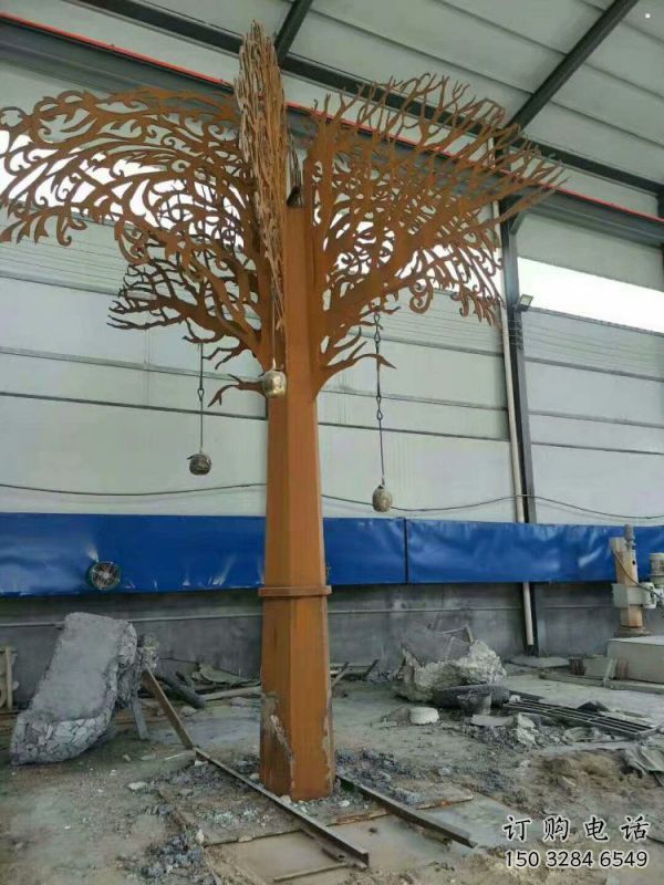 發(fā)財(cái)樹雕塑優(yōu)選，拉絲工藝，不銹鋼發(fā)財(cái)樹雕塑承接