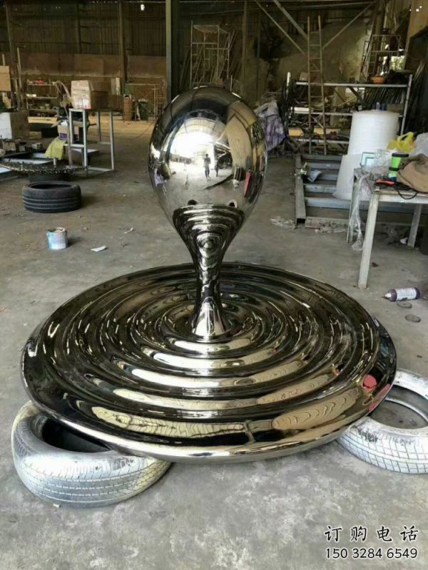 廣場(chǎng)水滴雕塑供求，露天雕塑，不銹鋼水滴雕塑標(biāo)準(zhǔn)