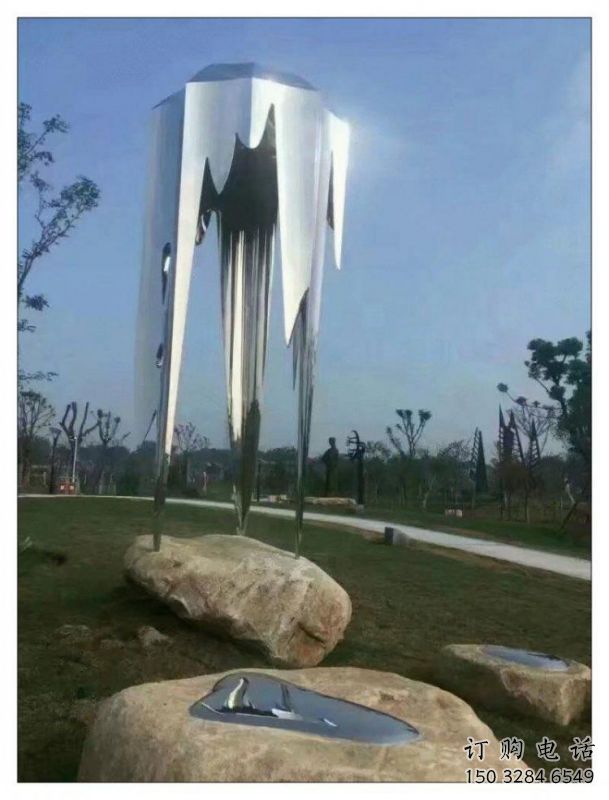 水滴雕塑擺件優選，陸地擺件，不銹鋼水滴雕塑供應