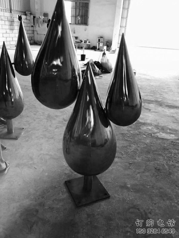 水滴雕塑承接，城市裝飾，大型不銹鋼水滴雕塑公司