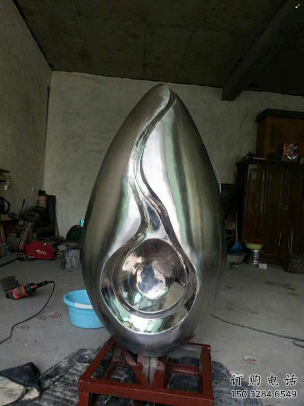 水滴雕塑承接，歐式風格，廣場不銹鋼水滴雕塑精選