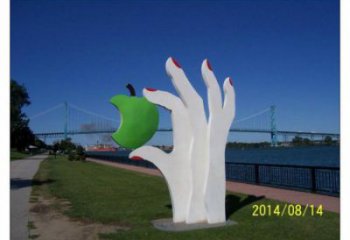 手掌雕塑廠家，廣場雕塑，不銹鋼手掌雕塑制作