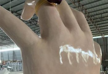 手指雕塑制作，市標雕塑，玻璃鋼手指雕塑廠家常用