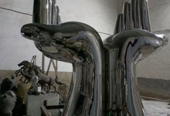 雙手雕塑批發，小區雕塑，不銹鋼雙手雕塑點擊