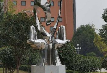 雙手雕塑選用，酒店擺件，不銹鋼雙手雕塑工廠精選