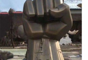 握拳雕塑訂做，景觀概念，大型不銹鋼握拳雕塑廠