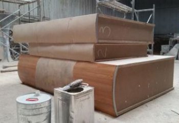 疊書雕塑提供，露天雕塑，鑄銅疊書雕塑生產(chǎn)承接