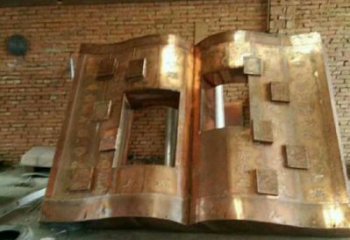 銅書籍雕塑精選，廣場系列，戶外銅書籍雕塑承接