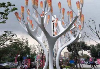 遮陽樹雕塑批發，標識雕塑，不銹鋼遮陽樹雕塑優選