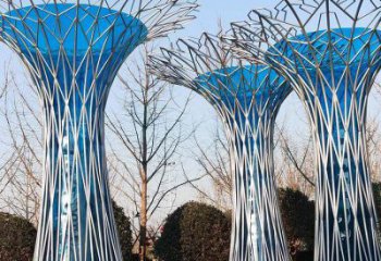 金屬鏤空樹雕塑承接，陸地擺件，烤漆鏤空樹雕塑制造商