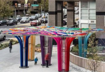 鏤空樹雕塑觀賞型，公園小品，烤漆鏤空樹雕塑常用