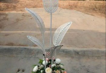 芭蕉葉雕塑供求，美陳雕塑，不銹鋼芭蕉葉雕塑制造