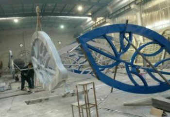 燈光樹葉雕塑訂做，室外軟裝，鏤空燈光樹葉雕塑供應(yīng)