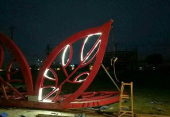 燈光樹葉雕塑精選，景觀概念，燈光樹葉雕塑生產廠家