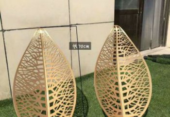 鏤空樹葉雕塑指用，小區雕塑，廣場鐵藝樹葉雕塑制作