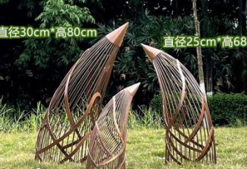 鏤空竹筍雕塑批發，廣場系列，不銹鋼竹筍雕塑優選