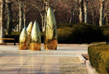 竹筍雕塑制造，戶外擺放，不銹鋼竹筍雕塑定制廠家