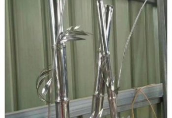 竹葉雕塑訂做，歐式風格，不銹鋼竹葉雕塑選定
