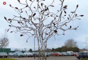 風(fēng)鈴樹雕塑制作，景觀概念，廣場(chǎng)不銹鋼風(fēng)鈴樹雕塑常用