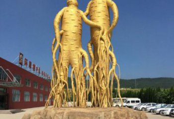 大型人參雕塑標(biāo)準(zhǔn)，街頭藝術(shù)，廣場(chǎng)人參樹雕塑通用