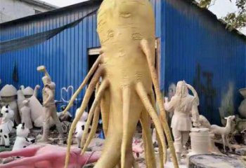 人參雕塑服務商，美陳風格，制造人參樹雕塑廠家